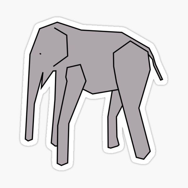 TempleOS Elephant Sticker