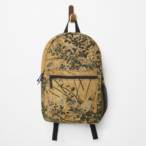 Item preview, Vintage Japanese Floral Gold Leaf Screen With Morning Glory designed and sold by Vicky Brago-Mitchell®.