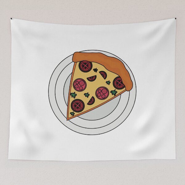 Item preview, Illustrated Pizza on a Plate designed and sold by Maria Simone.