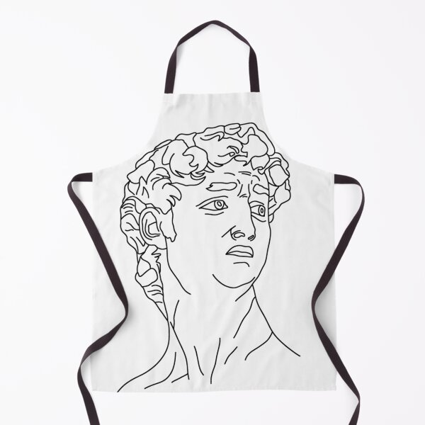 Item preview, David by Michelangelo line art portrait designed and sold by One Line Aesthetics ♡.