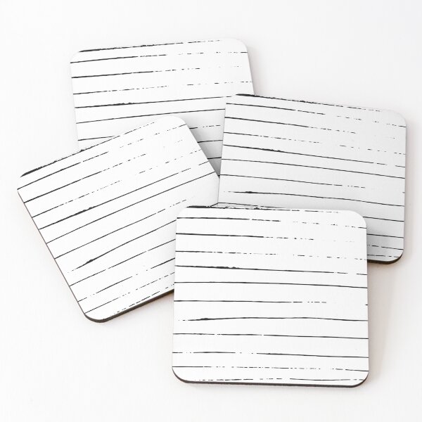 Item preview, Modern simple trendy black and white hand drawn striped pattern designed and sold by UDDesign.