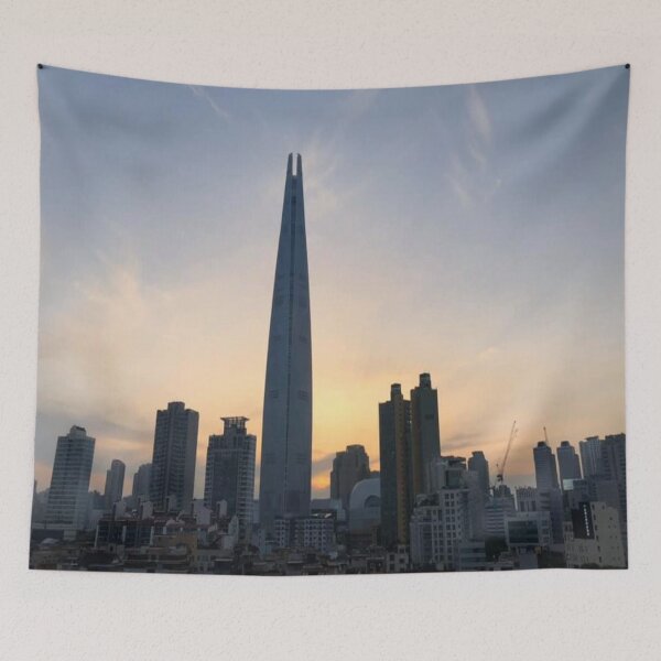 Item preview, Lotte Tower at Sunset designed and sold by WordenJin.