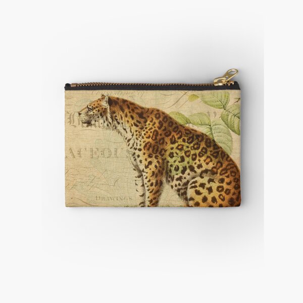 Item preview, Floral Leopard Vintage French Postcard Carte Postale designed and sold by DeeElle.