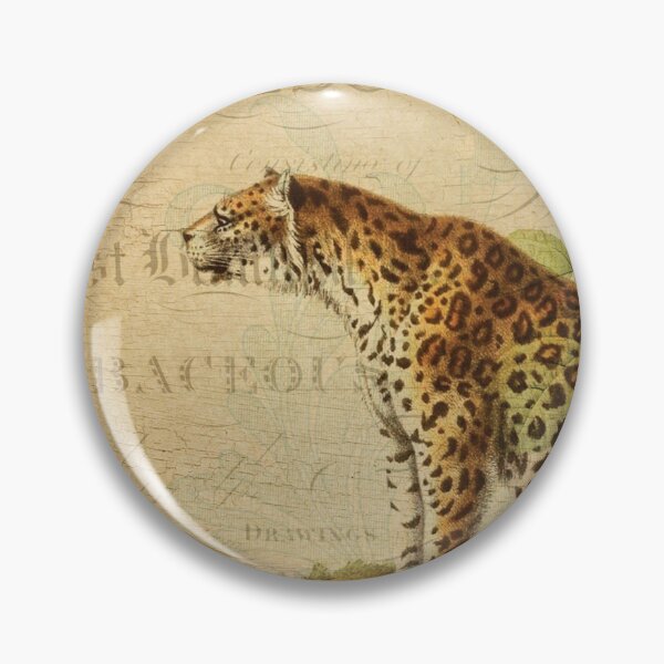Item preview, Floral Leopard Vintage French Postcard Carte Postale designed and sold by DeeElle.