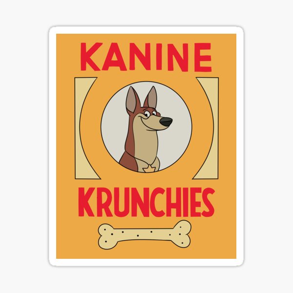 Kanine Krunchies Sticker By Etszetera Redbubble