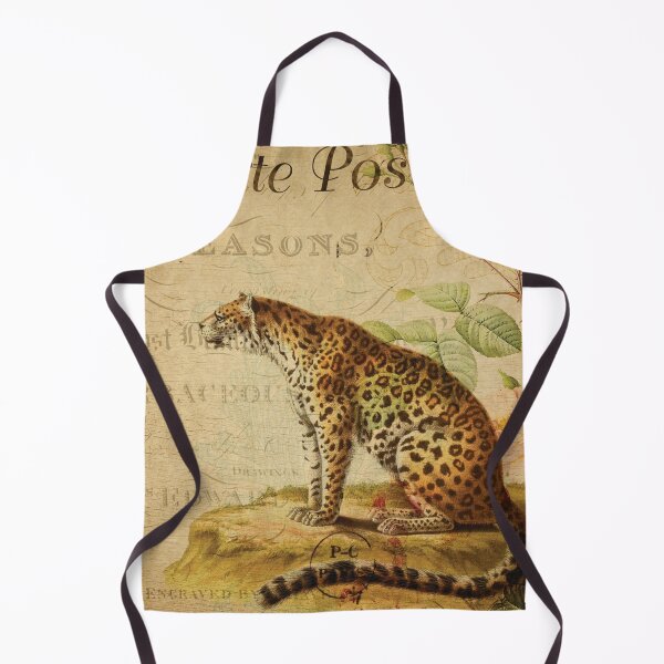 Item preview, Floral Leopard Vintage French Postcard Carte Postale designed and sold by DeeElle.