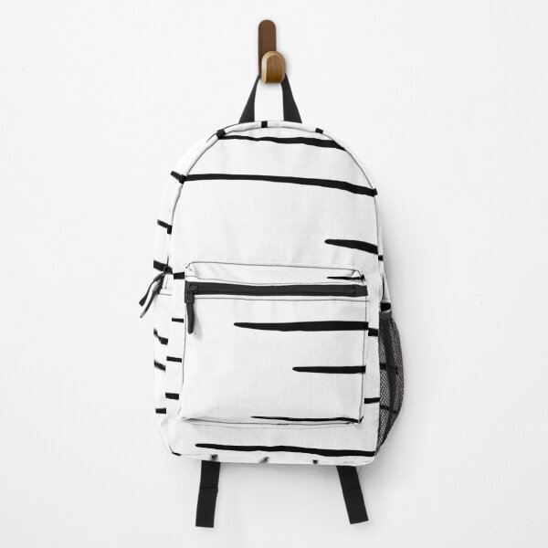 Item preview, Modern simple trendy wiggle black and white hand drawn striped pattern designed and sold by UDDesign.