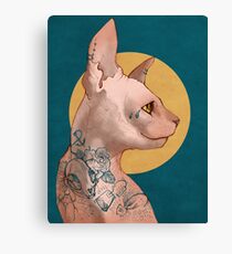 Tattoo Sphinx Cat Canvas Print