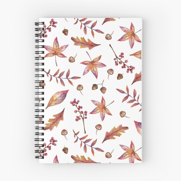 Item preview, Watercolor Autumn/ Fall Leaf Pattern- White Background designed and sold by linime1984.
