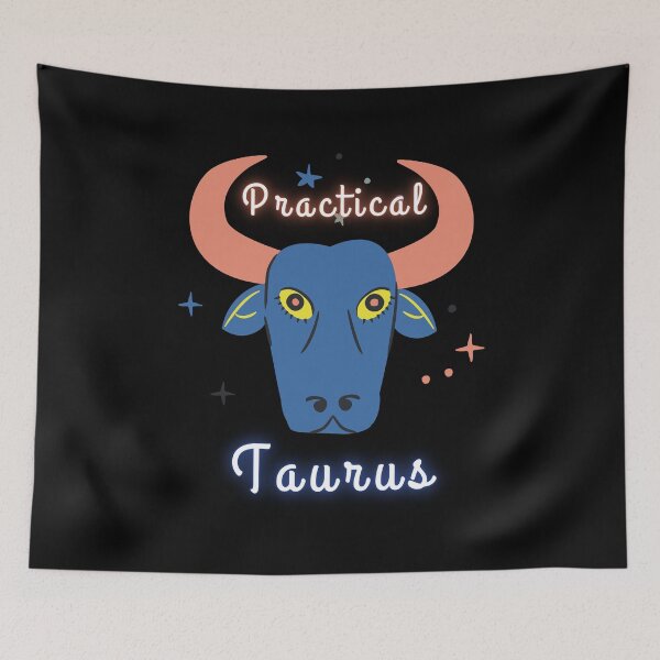 Item preview, Taurus Zodiac Star Sign Horoscope Constellation Characteristics Traits & Cow Graphic designed and sold by Wangfu-tees.