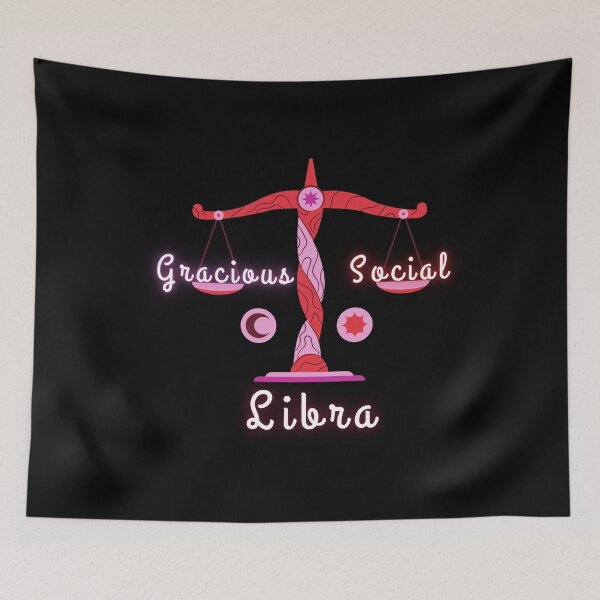 Item preview, Libra Zodiac Star Sign Horoscope Constellation Characteristics Traits & Scale Graphic designed and sold by Wangfu-tees.