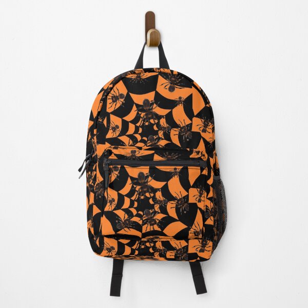 Item preview, Halloween Tarantula Spiders in Orange and Black Tunnel designed and sold by ArtByLM.