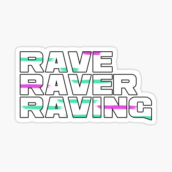 Item preview, Rave Raver Raving Techno Festival gift for electro fans designed and sold by emm-j.