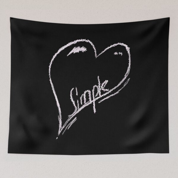 Item preview,  Simple Heart + Love heart drawing for couples and lovers designed and sold by emm-j.