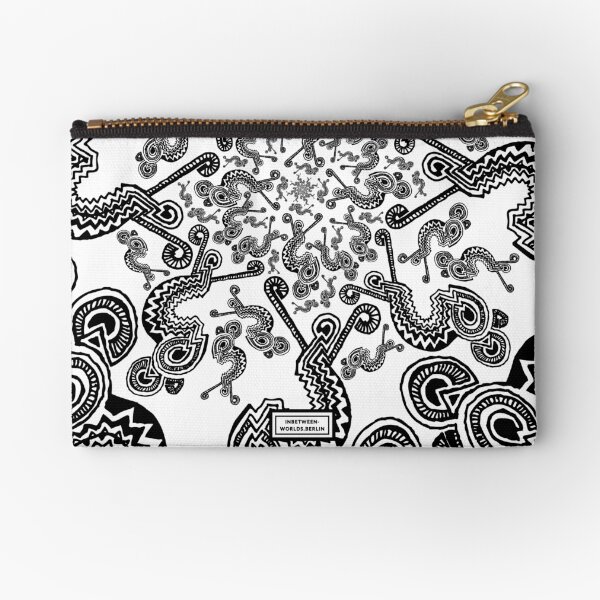 Edge Entity Pattern Zipper Pouch