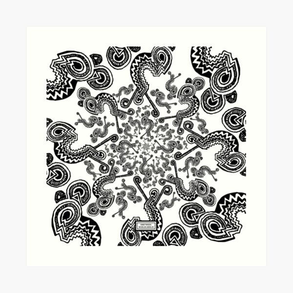 Edge Entity Pattern Art Print