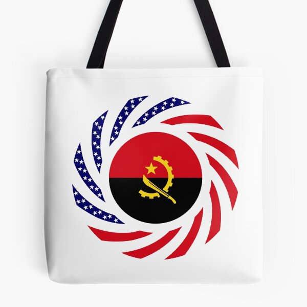 Item preview, Angolan American Multinational Patriot Flag designed and sold by Carbon-Fibre Media.