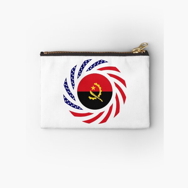 Item preview, Angolan American Multinational Patriot Flag designed and sold by Carbon-Fibre Media.