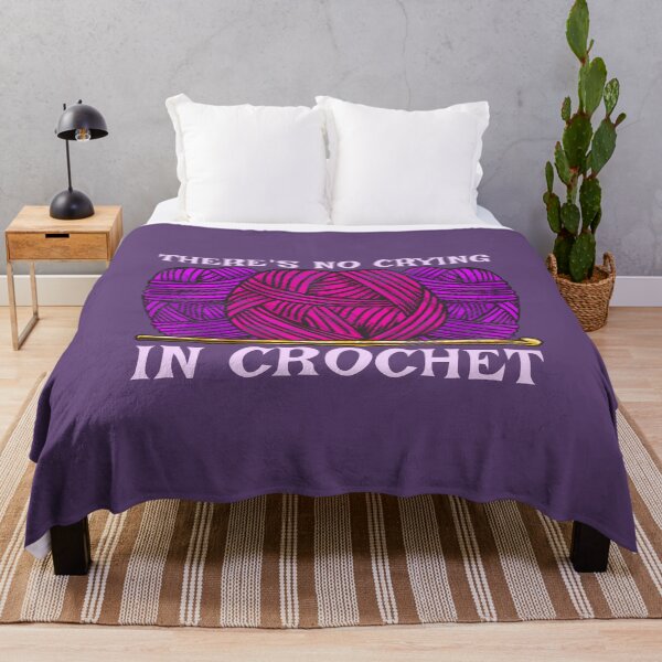 Item preview, Crocheting Satire There's No Crying in Crochet designed and sold by Punchzip.