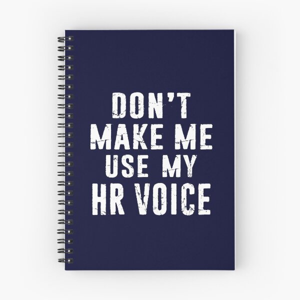Item preview, Hr Human Resources Dont Make Me Use My HR Voice Distressed Typography designed and sold by niftee.