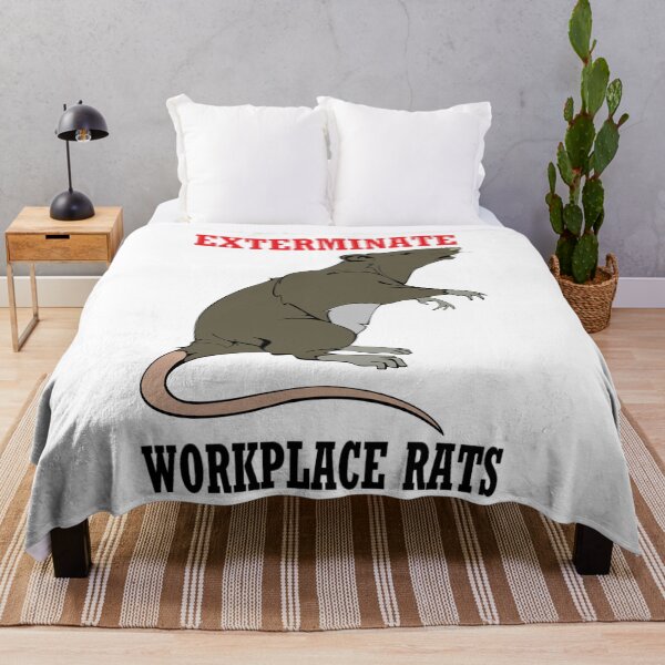 Item preview, Exterminate Workplace Rats designed and sold by PillowPuns.
