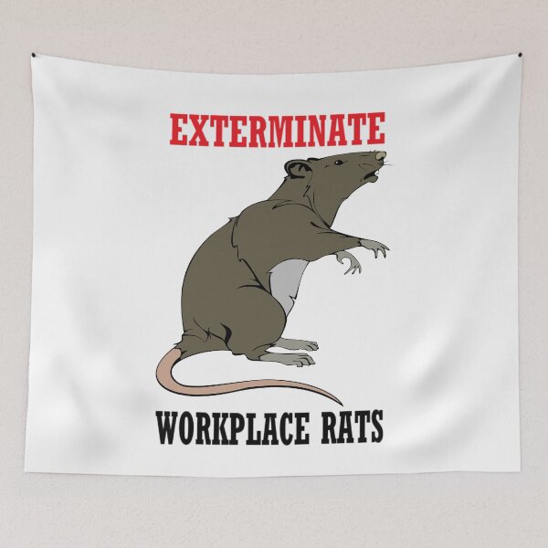 Item preview, Exterminate Workplace Rats designed and sold by PillowPuns.