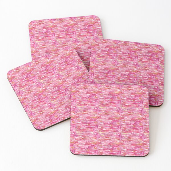 Item preview, Pink, Magenta, White, and Gold Textured Acrylic Painting designed and sold by HoHartndesign.