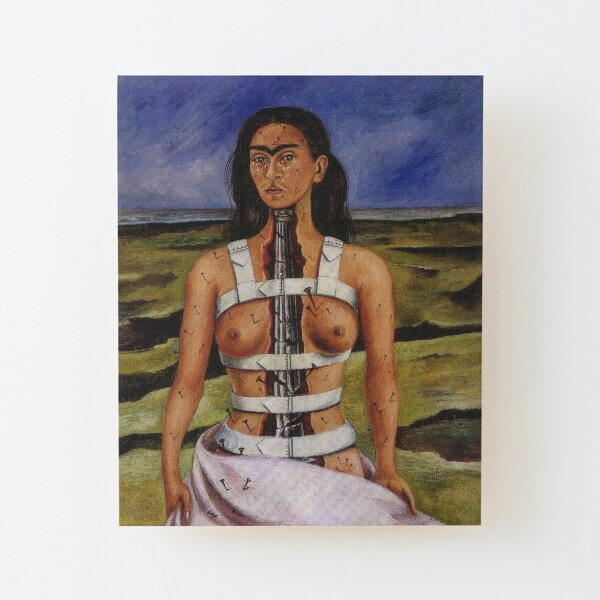 The Broken Column by Frida Kahlo Wood Mounted Print