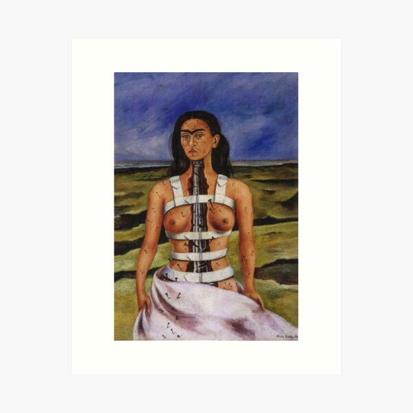 Die zerbrochene Säule von Frida Kahlo Kunstdruck