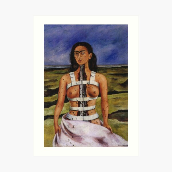 The Broken Column by Frida Kahlo Art Print