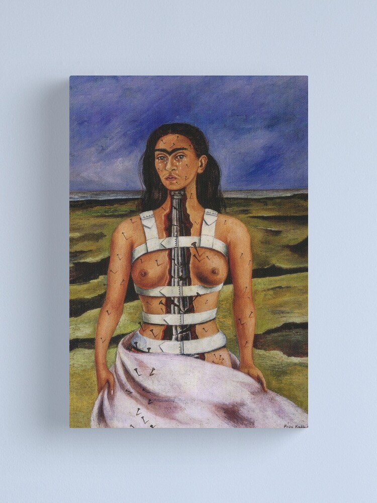 Alternate view of The Broken Column by Frida Kahlo Canvas Print