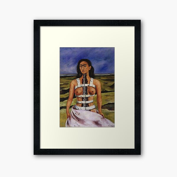 The Broken Column by Frida Kahlo Framed Art Print