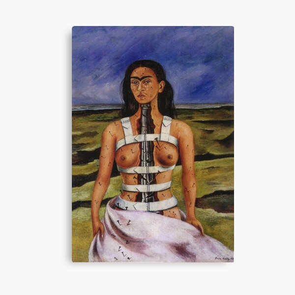 La colonne brisée par Frida Kahlo Impression sur toile