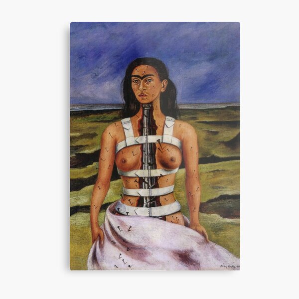 The Broken Column by Frida Kahlo Metal Print