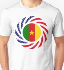 Cameroon American Multinational Patriot Flag Series 1.0 Slim Fit T-Shirt