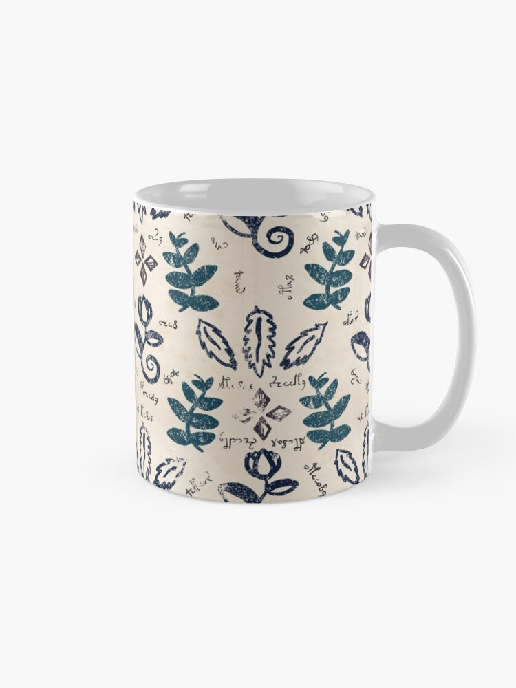 Alternate view of Voynich Pattern Coffee Mug