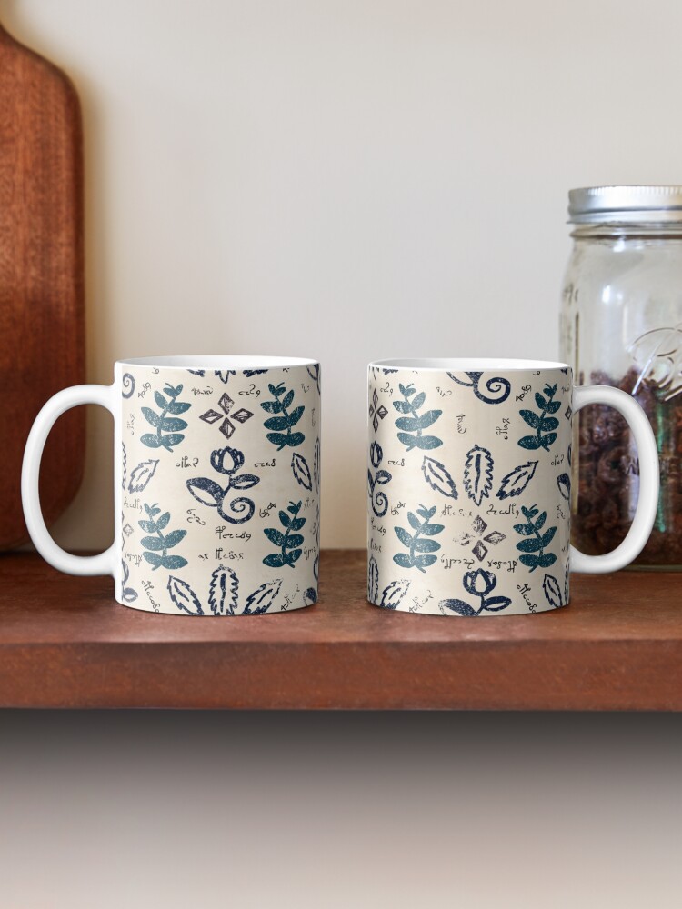 Alternate view of Voynich Pattern Coffee Mug