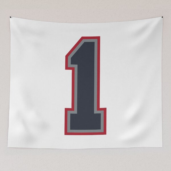 Item preview, 1 Navy Grey Red Sports Number One designed and sold by HelloFromAja.