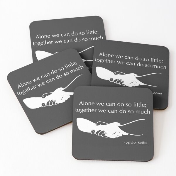 Item preview, Helen Keller Quote White Ink designed and sold by MyGearX.