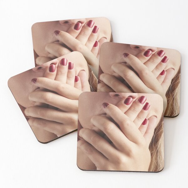 Item preview, Woman with Hands Over Mouth designed and sold by Rhu Creations.