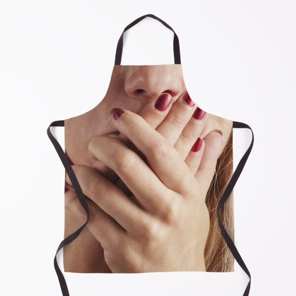 Item preview, Woman with Hands Over Mouth designed and sold by Rhu Creations.