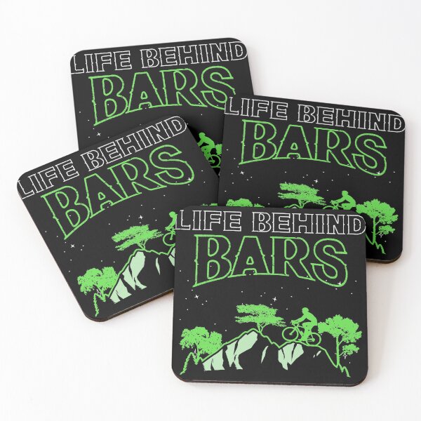 Item preview, MTB Life Behind Bars Mountain Bike Gift Design Idea gift print designed and sold by Lisbob.