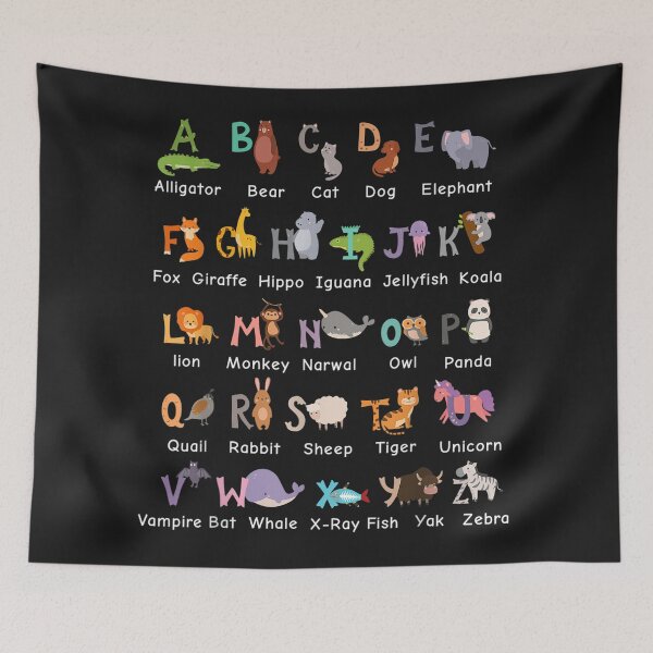 Aperçu de l'œuvre Alphabet Animal ABCs Apprentissage créée et vendue par taydyreo.