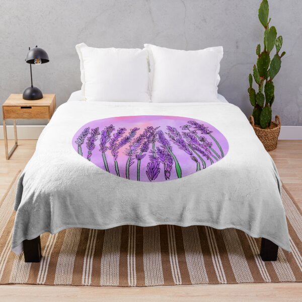 Item preview, Watercolor Lavender Sprigs Doodle Design designed and sold by KatharineArt.