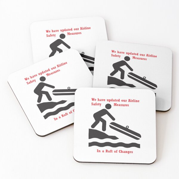 Item preview, Airline Safety Measures designed and sold by PillowPuns.