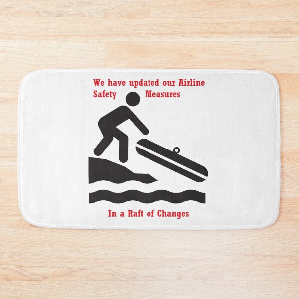 Item preview, Airline Safety Measures designed and sold by PillowPuns.