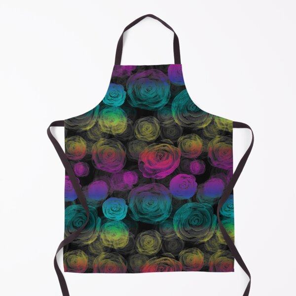 Item preview, Rainbow Black Cotton Candy Roses Pattern designed and sold by everything4eva.