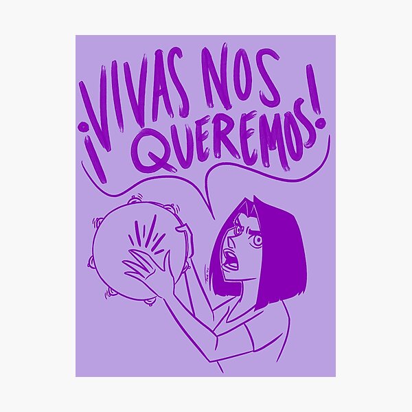 VIVAS NOS QUEREMOS Photographic Print