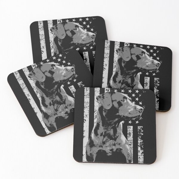 Item preview, Patriotic USA Flag Black Labrador gift for Lab Owners print designed and sold by Lisbob.