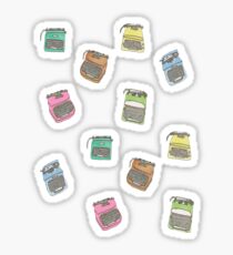 Technicolor Typewriters Sticker